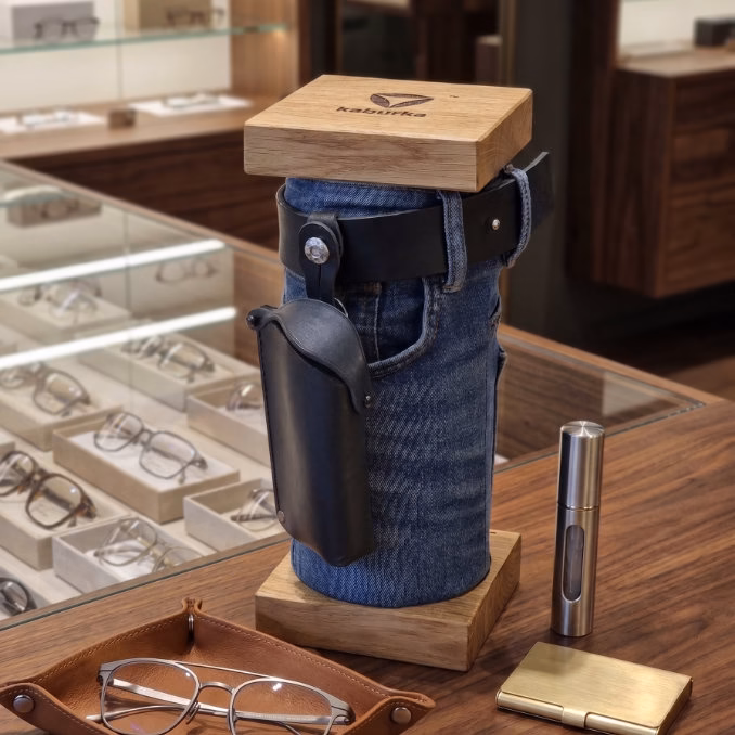 Kaburka - Leather glasses holster for belt